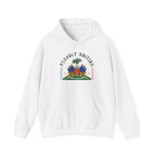 Proudly Haitian Haiti Coat of Arms Patriotic Unisex Heavy Blend™ Hooded Sweatshirt