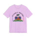 Proudly Haitian Haiti Coat of Arms Patriotic Unisex Jersey Short Sleeve Tee