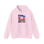 Nou Se Ayiti Haitian Flag Map Patriotic Unisex Heavy Blend™ Hooded Sweatshirt