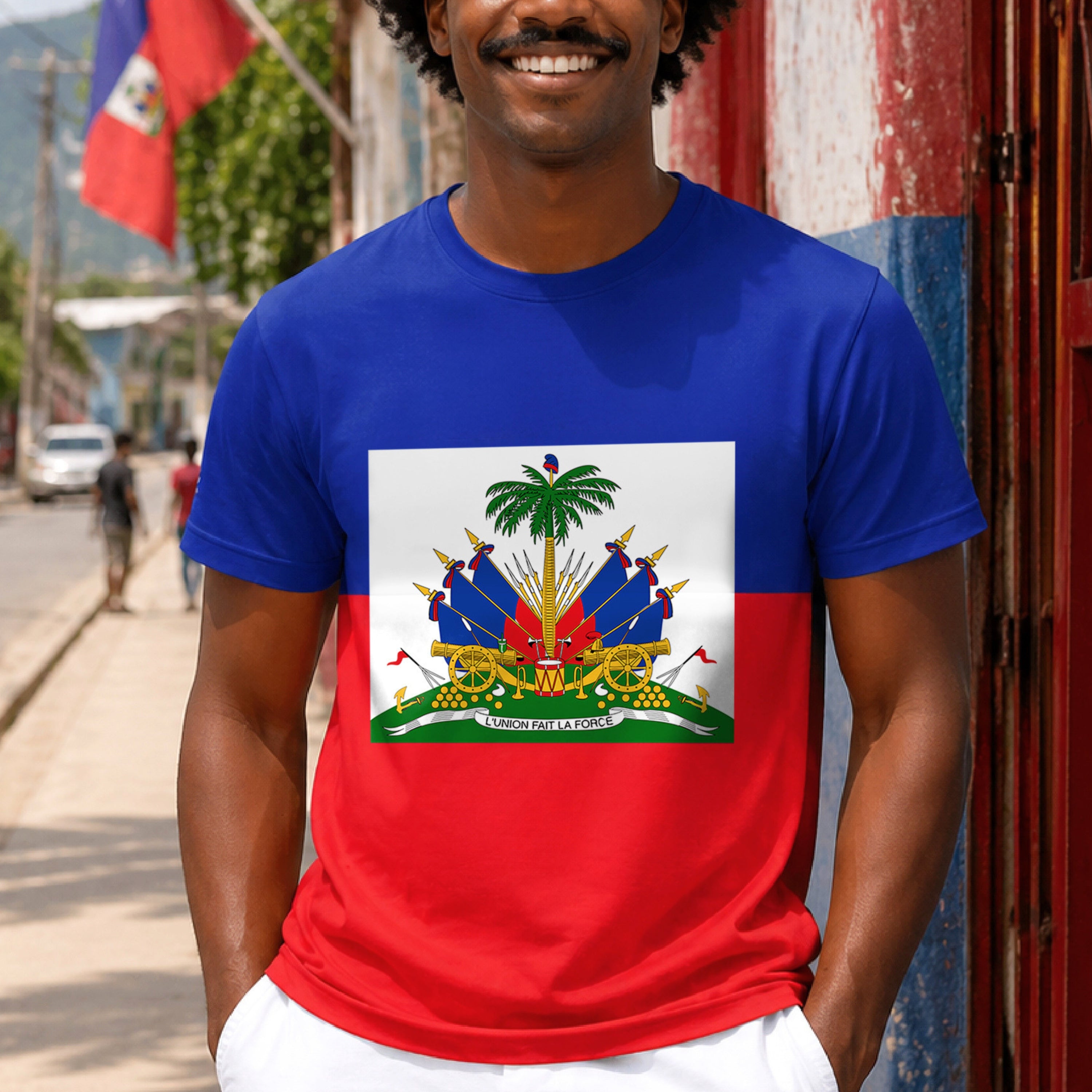 Haiti Flag Patriotic Haitian All Over Print Tee