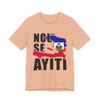 Nou Se Ayiti Haitian Flag Map Patriotic Unisex Jersey Short Sleeve Tee