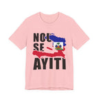 Nou Se Ayiti Haitian Flag Map Patriotic Unisex Jersey Short Sleeve Tee
