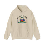 Proudly Haitian Haiti Coat of Arms Patriotic Unisex Heavy Blend™ Hooded Sweatshirt