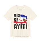 Nou Se Ayiti Haitian Flag Map Patriotic Unisex Jersey Short Sleeve Tee