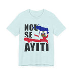 Nou Se Ayiti Haitian Flag Map Patriotic Unisex Jersey Short Sleeve Tee